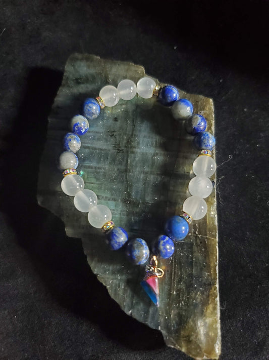 Lapis Lazuli & Selenite Healing Bracelet