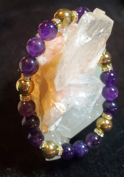 Protection using Amethyst & Gold Obsidian