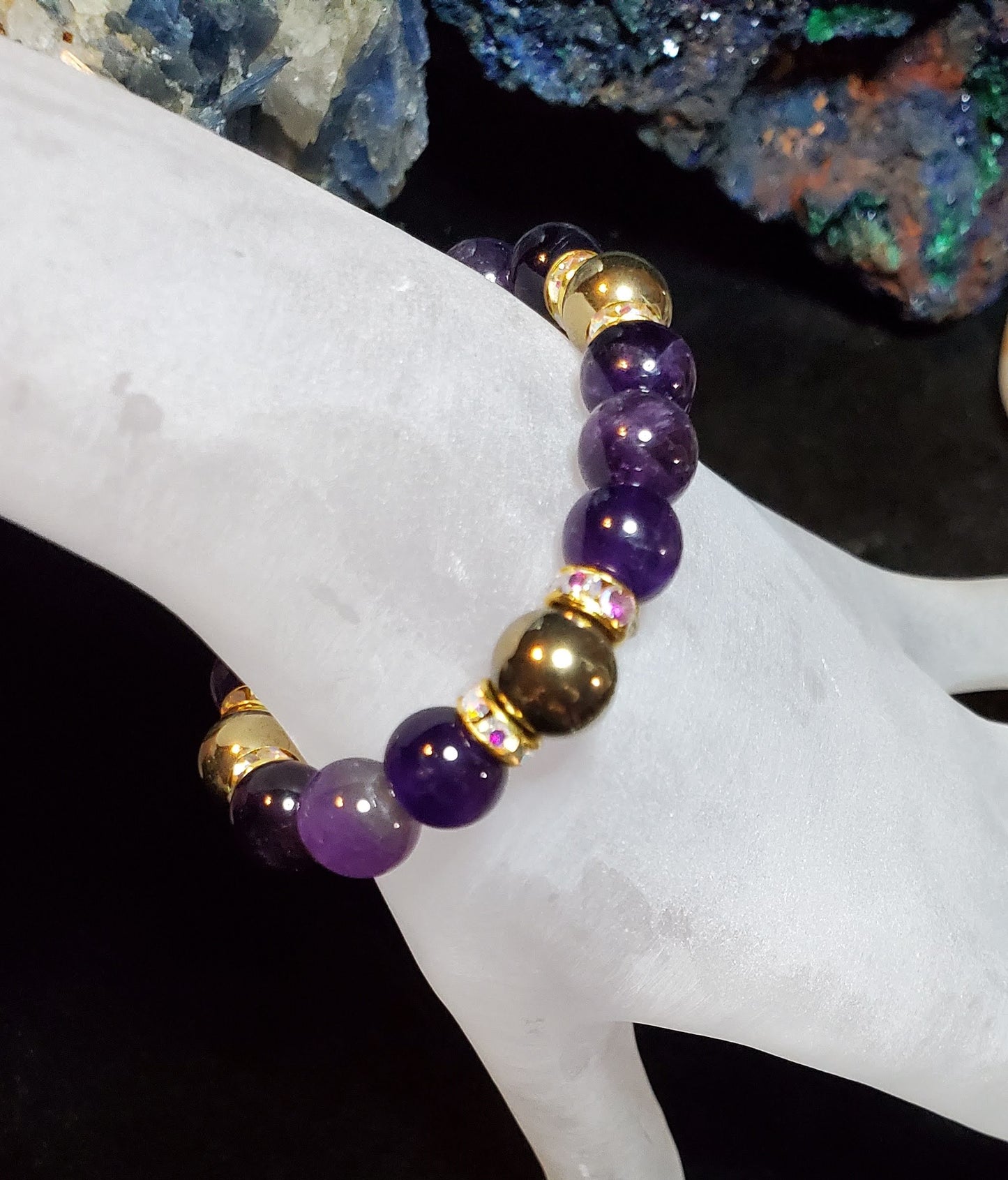 Protection using Amethyst & Gold Obsidian