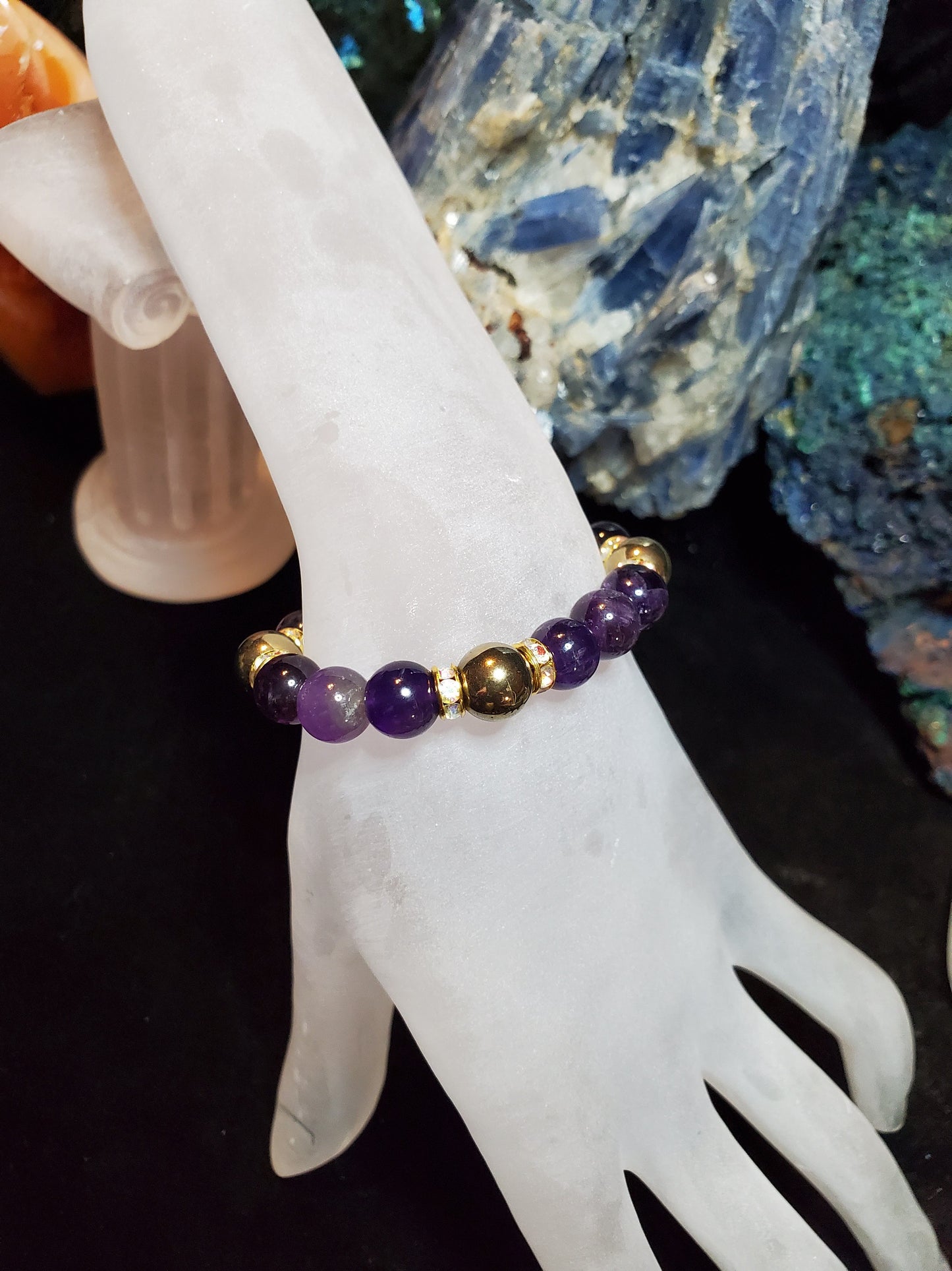 Protection using Amethyst & Gold Obsidian