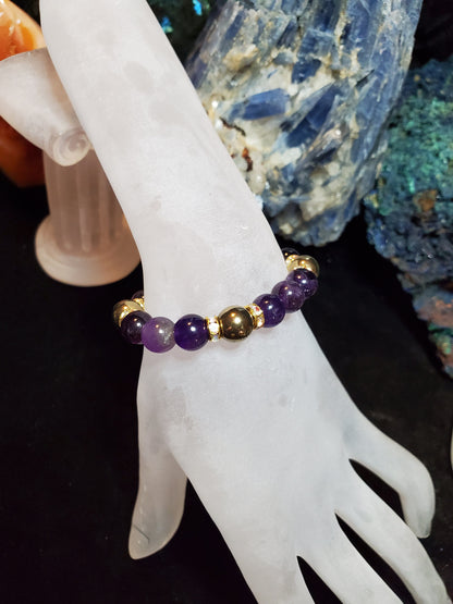 Protection using Amethyst & Gold Obsidian