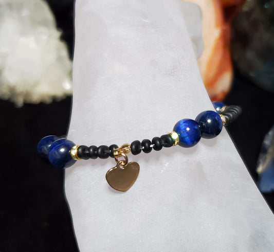 Blue Tigers Eye Bracelet