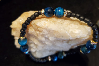 Blue Tigers Eye Bracelet