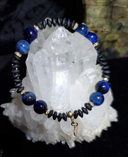 Blue Tigers Eye Bracelet