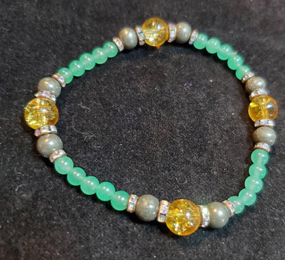 Abundance, Prosperiety, & Luck Crystal Bracelet