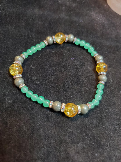 Abundance, Prosperiety, & Luck Crystal Bracelet