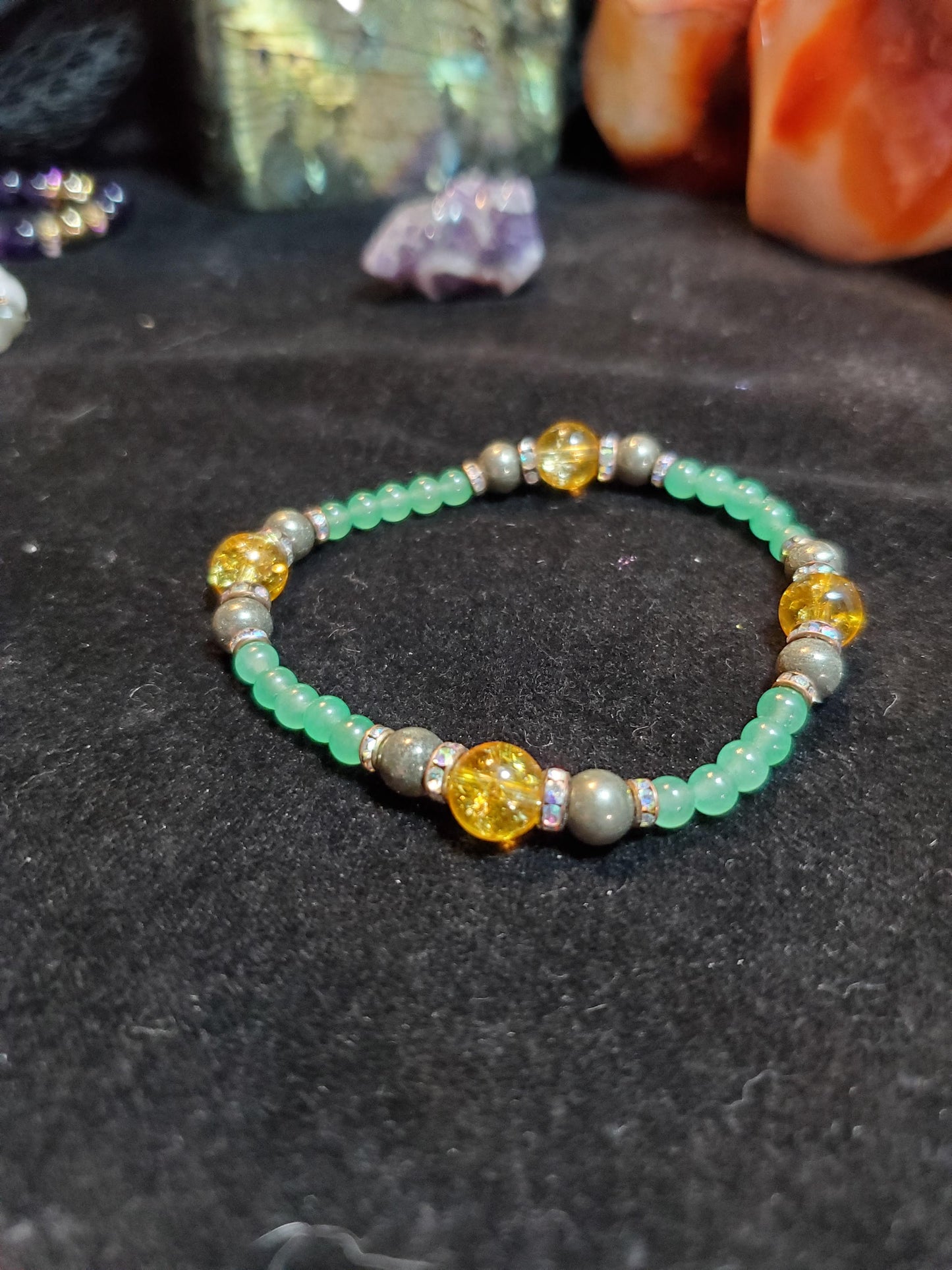 Abundance, Prosperiety, & Luck Crystal Bracelet