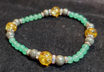 Abundance, Prosperiety, & Luck Crystal Bracelet