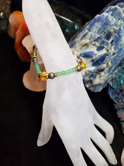 Abundance, Prosperiety, & Luck Crystal Bracelet