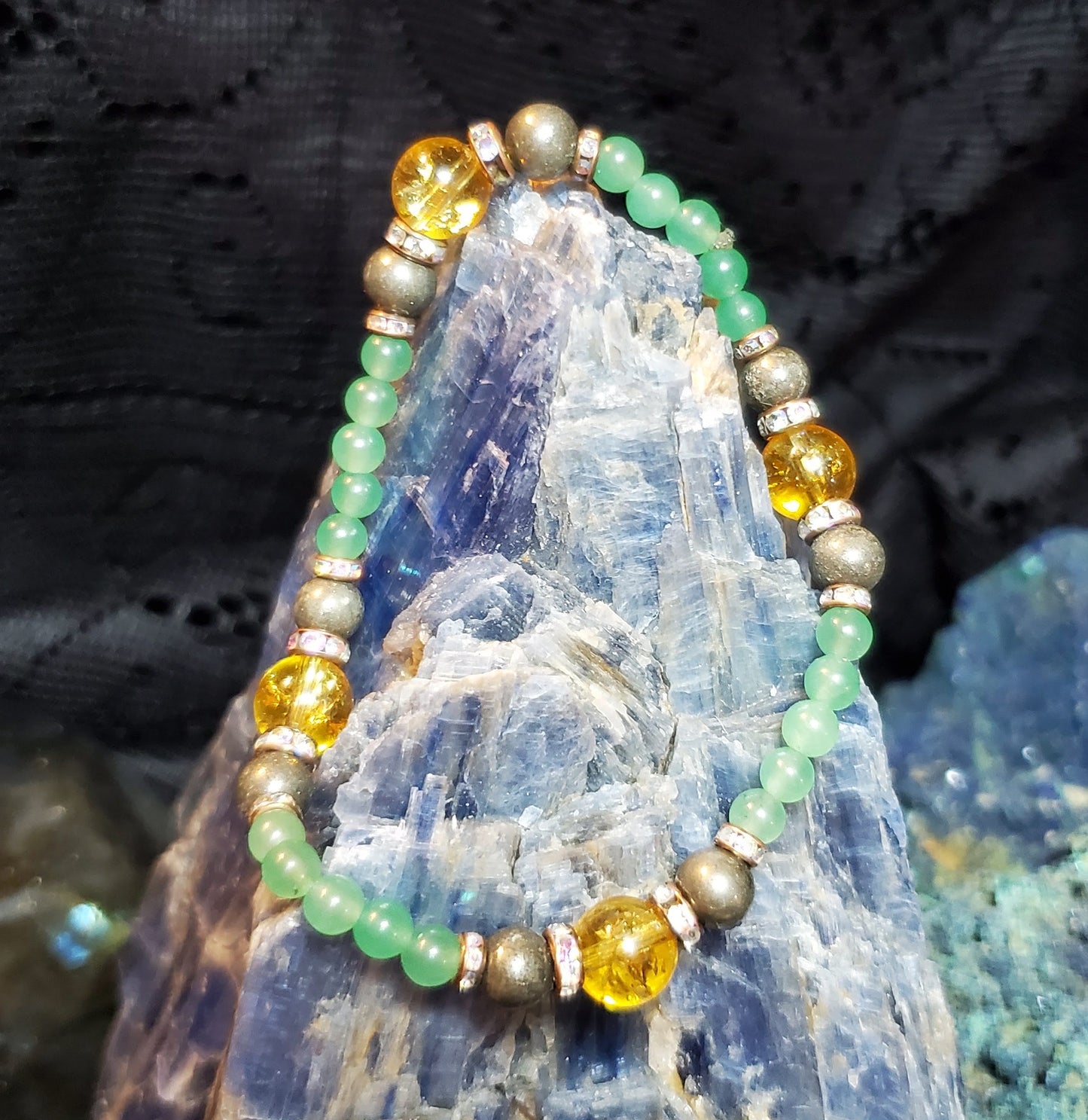 Abundance, Prosperiety, & Luck Crystal Bracelet