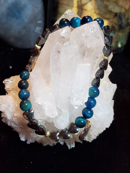 Hematite with blue tigers eye