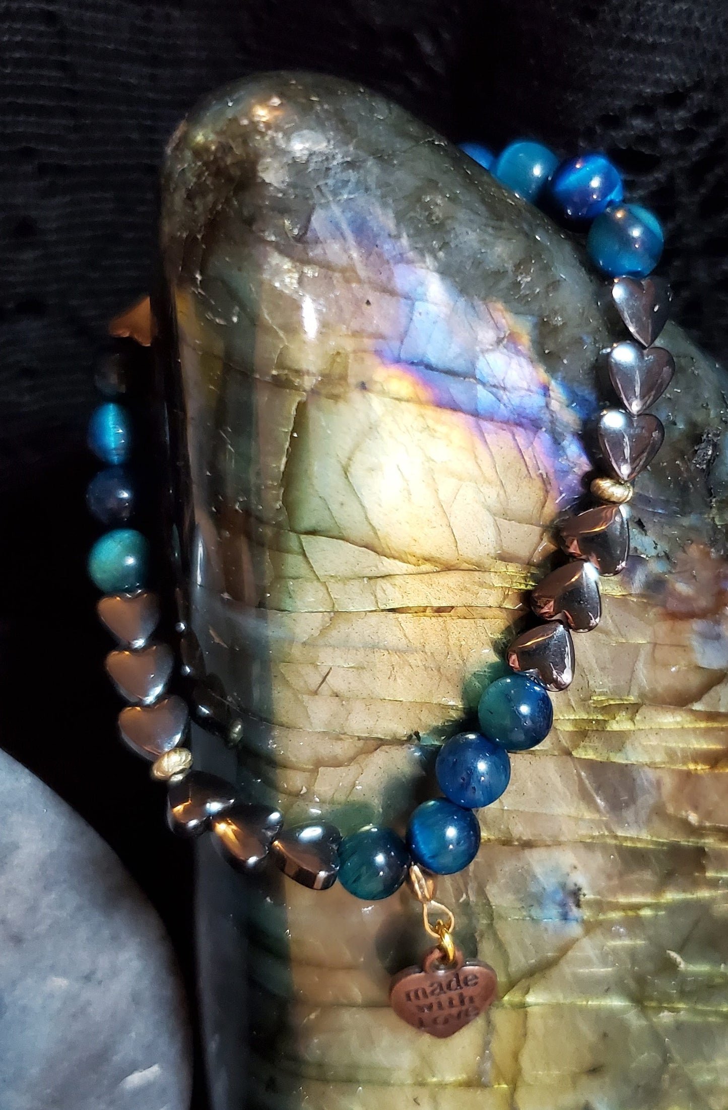 Hematite with blue tigers eye