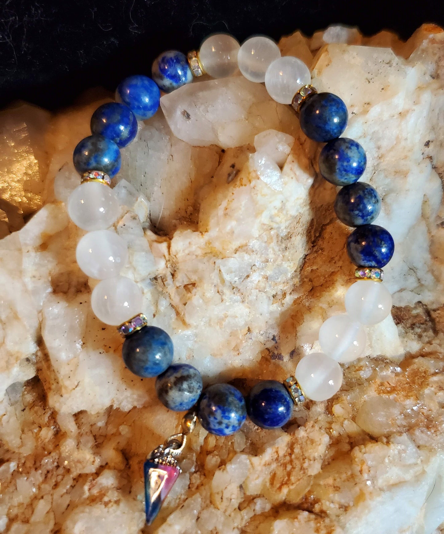 Lapis Lazuli & Selenite Healing Bracelet