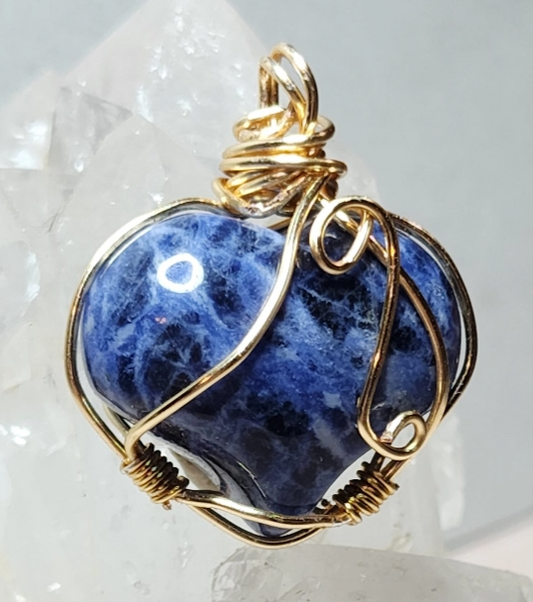 Sodalite Crystal Pendant