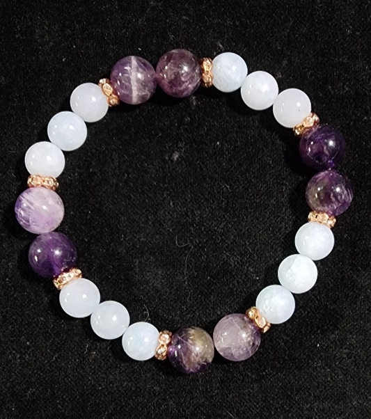 February Aquarius Zodiac Healing Bracelet